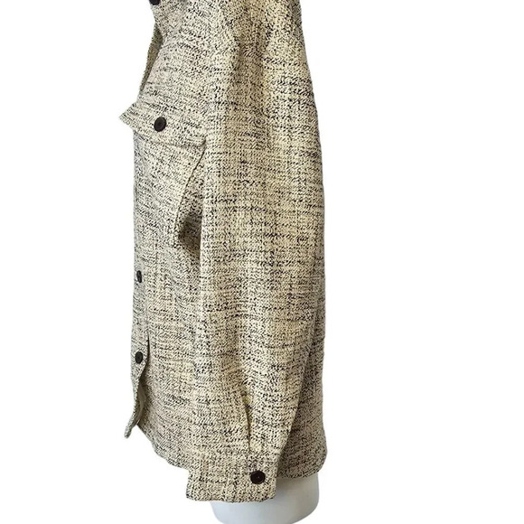 Aritzia Black and Cream Tweed Utility Jacket - Picture 6 of 9